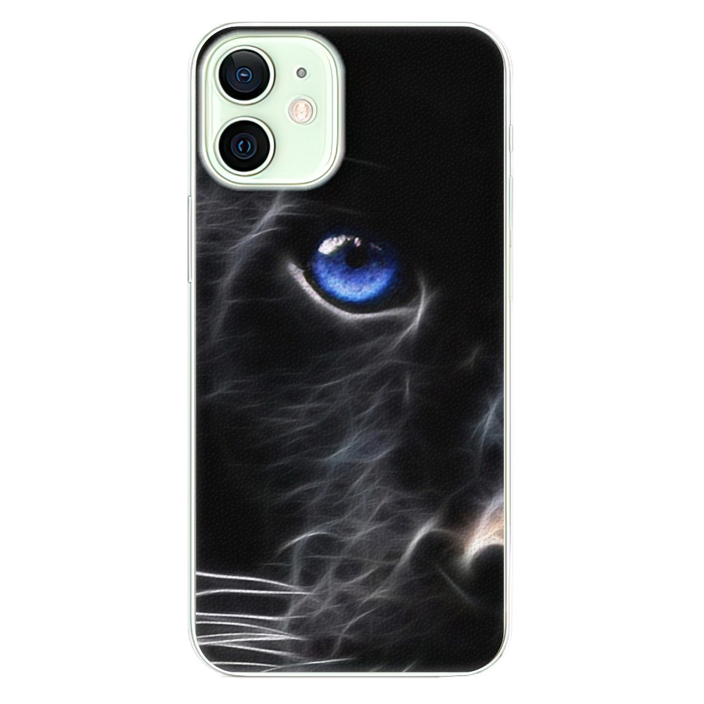 Plastové pouzdro iSaprio - Black Puma na mobil Apple iPhone 12 (Plastový kryt, obal, pouzdro iSaprio - Black Puma na mobilní telefon Apple iPhone 12)