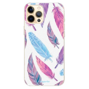Plastové pouzdro iSaprio - Feather Pattern 10 na mobil Apple iPhone 12 Pro