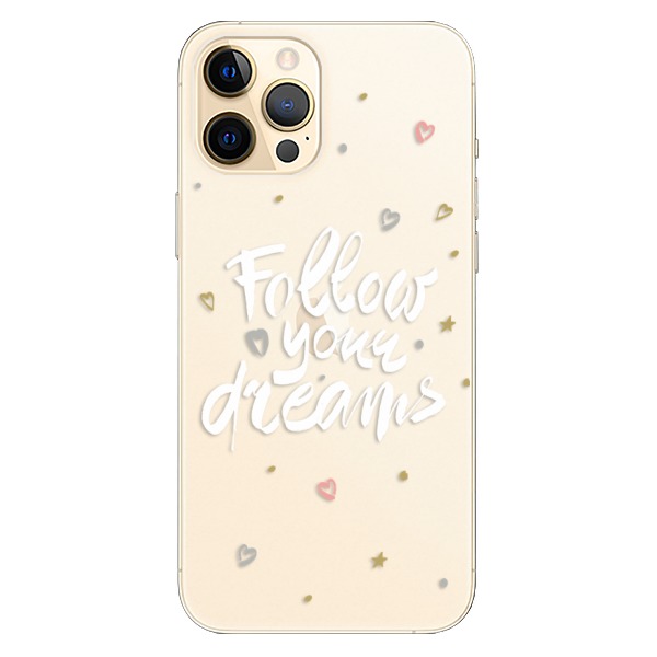 Plastové pouzdro iSaprio - Follow Your Dreams - white - iPhone 12 Pro