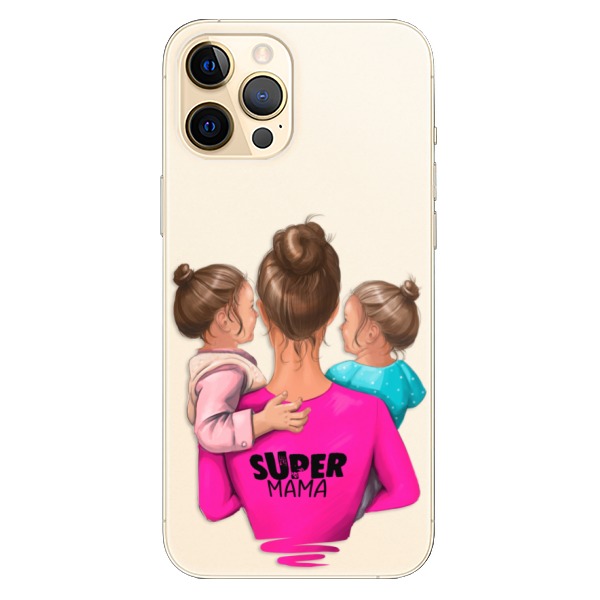 Plastové pouzdro iSaprio - Super Mama - Two Girls - iPhone 12 Pro