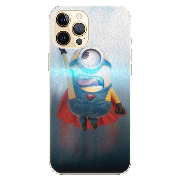 Plastové pouzdro iSaprio - Mimons Superman 02 - iPhone 12 Pro Max