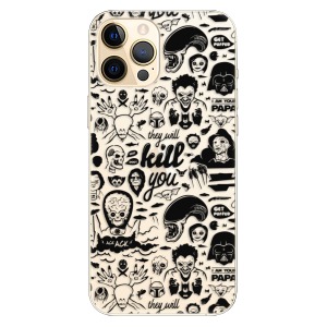Plastové pouzdro iSaprio - Comics 01 - black na mobil Apple iPhone 12 Pro Max