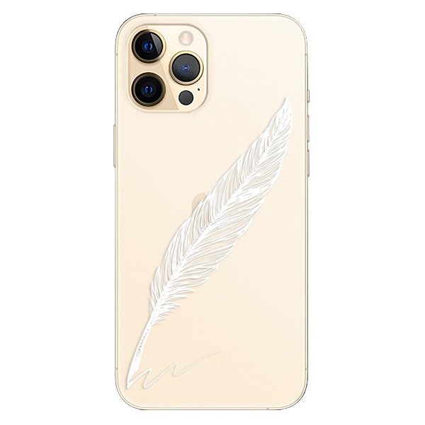 Plastové pouzdro iSaprio - Writing By Feather - white - iPhone 12 Pro Max