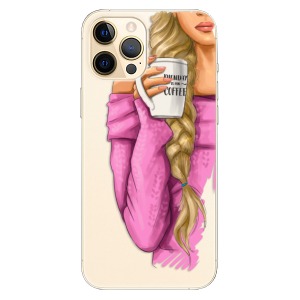 Plastové pouzdro iSaprio - My Coffe and Blond Girl na mobil Apple iPhone 12 Pro Max