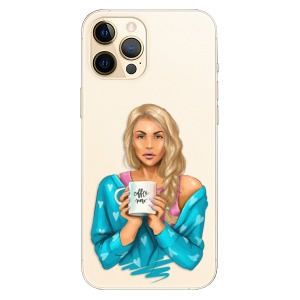 Plastové pouzdro iSaprio - Coffe Now - Blond na mobil Apple iPhone 12 Pro Max