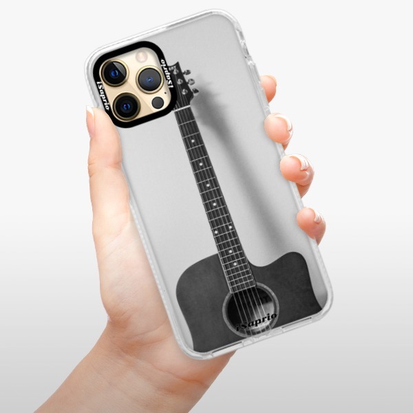 Silikonové pouzdro Bumper iSaprio - Guitar 01 na mobil Apple iPhone 12 / Apple iPhone 12 Pro - poslední kousek za tuto cenu