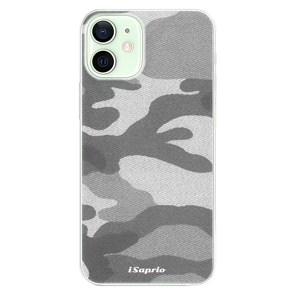 Odolné silikonové pouzdro iSaprio - Gray Camuflage 02 - iPhone 12 mini