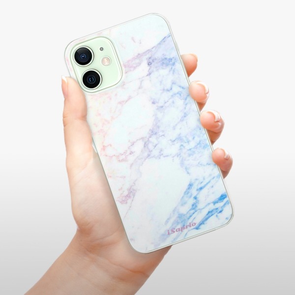 Silikonové pouzdro iSaprio - Apple iPhone 12 Mini - Raibow Marble 10