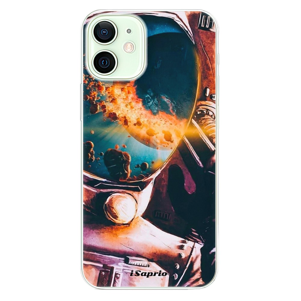 Odolné silikonové pouzdro iSaprio - Astronaut 01 na mobil Apple iPhone 12 Mini (Odolný silikonový kryt, obal, pouzdro iSaprio - Astronaut 01 na mobilní telefon Apple iPhone 12 Mini)