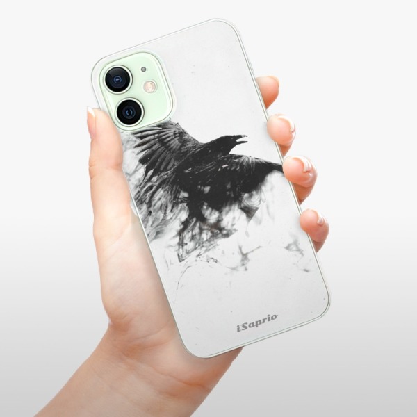 Silikonové pouzdro iSaprio - Apple iPhone 12 Mini - Dark Bird 01