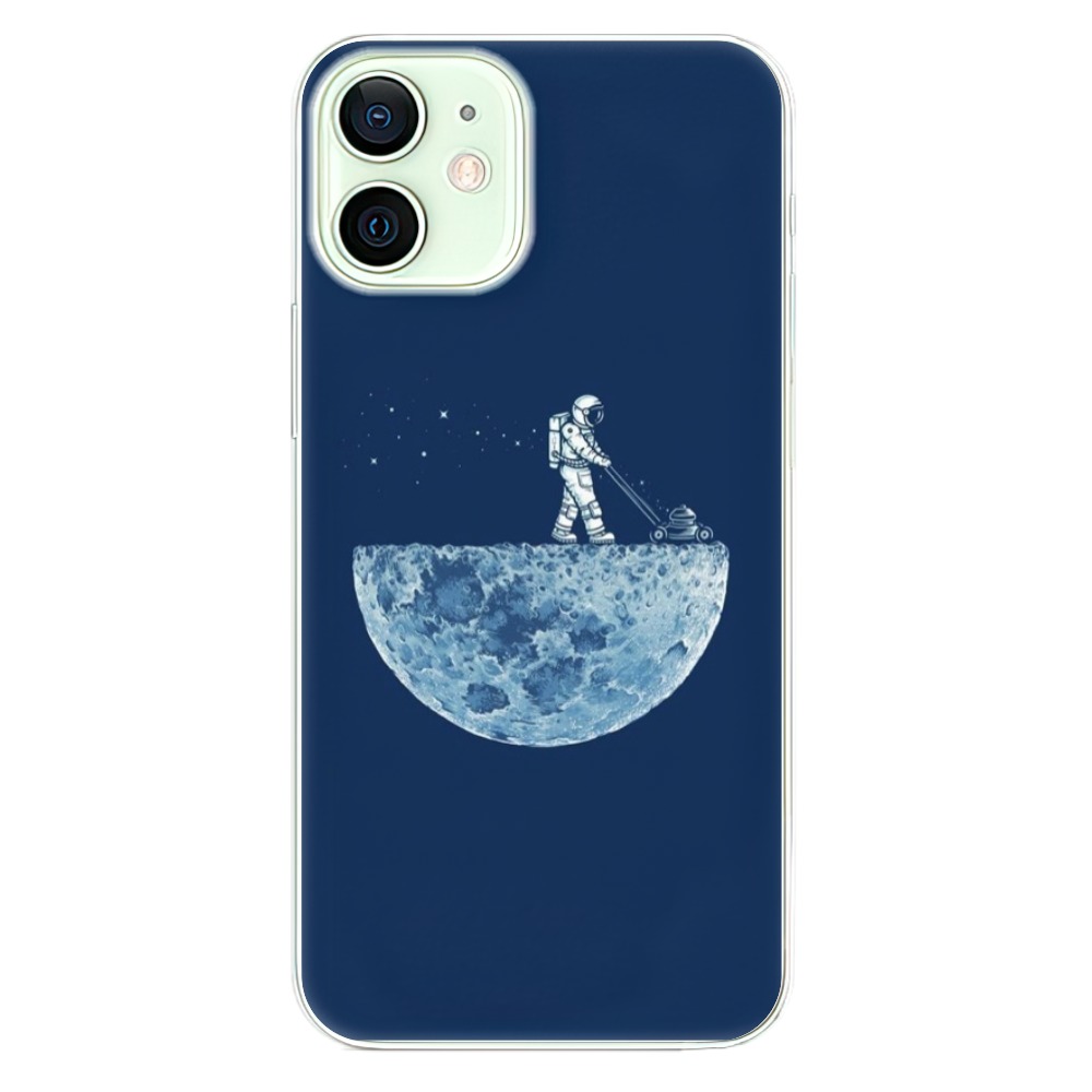 Odolné silikonové pouzdro iSaprio - Moon 01 na mobil Apple iPhone 12 Mini (Odolný silikonový kryt, obal, pouzdro iSaprio - Moon 01 na mobilní telefon Apple iPhone 12 Mini)