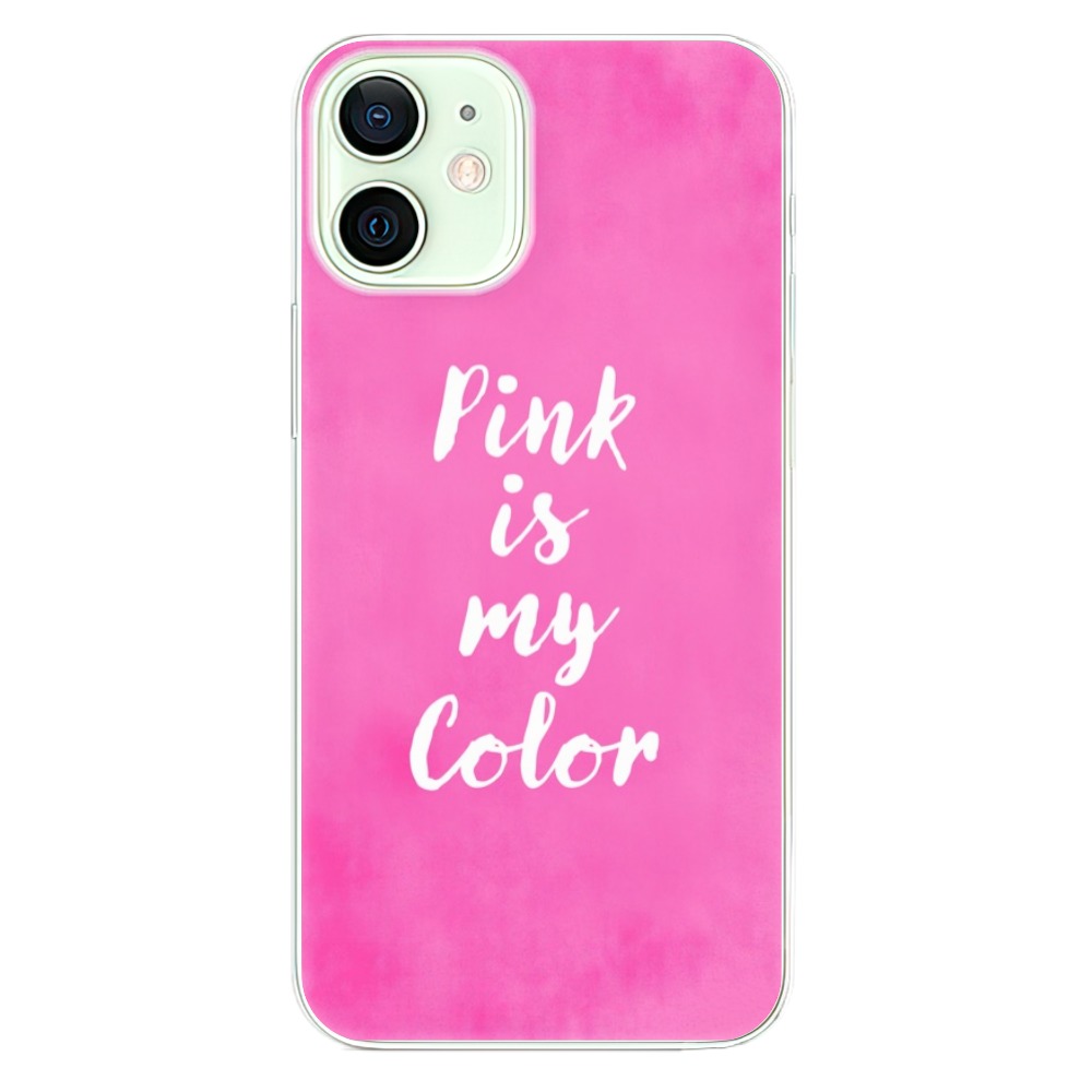 Odolné silikonové pouzdro iSaprio - Pink is my color na mobil Apple iPhone 12 Mini (Odolný silikonový kryt, obal, pouzdro iSaprio - Pink is my color na mobilní telefon Apple iPhone 12 Mini)
