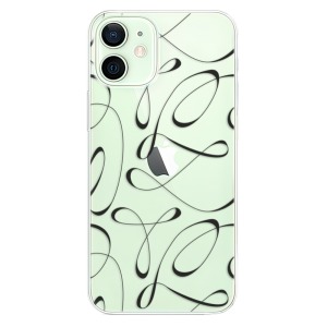 Silikonové pouzdro iSaprio - Apple iPhone 12 Mini - Fancy black