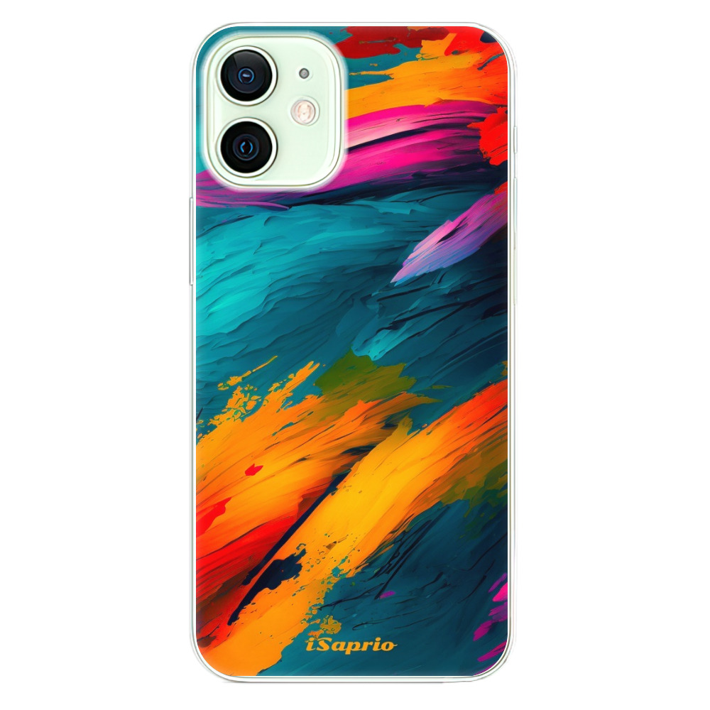 Odolné silikonové pouzdro iSaprio - Blue Paint - iPhone 12 mini