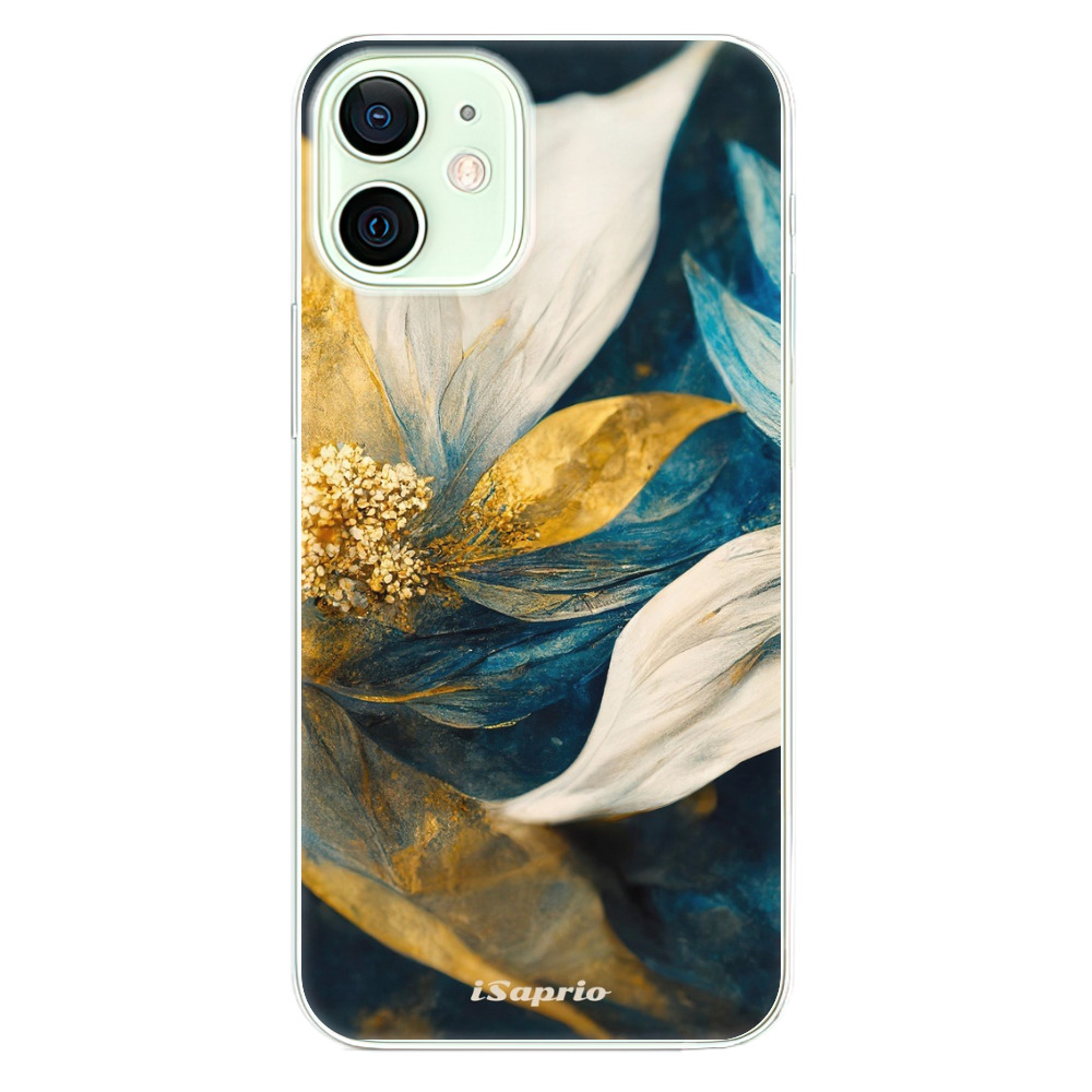 Odolné silikonové pouzdro iSaprio - Gold Petals - iPhone 12 mini
