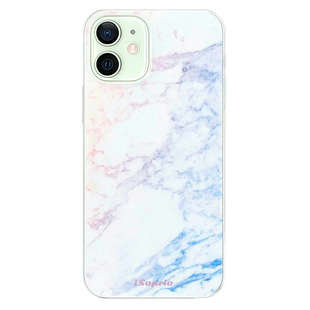 Odolné silikonové pouzdro iSaprio - Raibow Marble 10 - iPhone 12