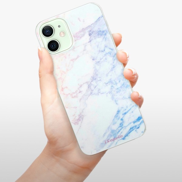Silikonové pouzdro iSaprio - Apple iPhone 12 - Raibow Marble 10