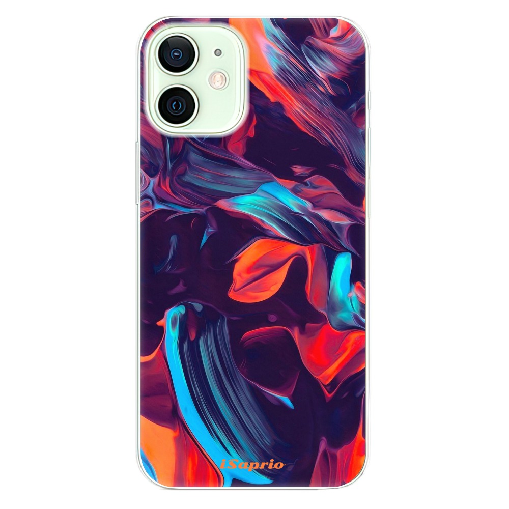 Odolné silikonové pouzdro iSaprio - Color Marble 19 na mobil Apple iPhone 12 (Odolný silikonový kryt, obal, pouzdro iSaprio - Color Marble 19 na mobilní telefon Apple iPhone 12)