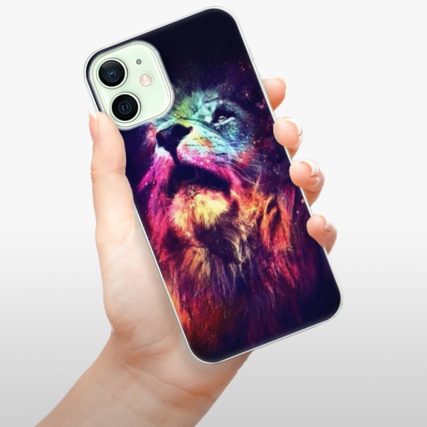 Silikonové pouzdro iSaprio - Apple iPhone 12 - Lion in Colors