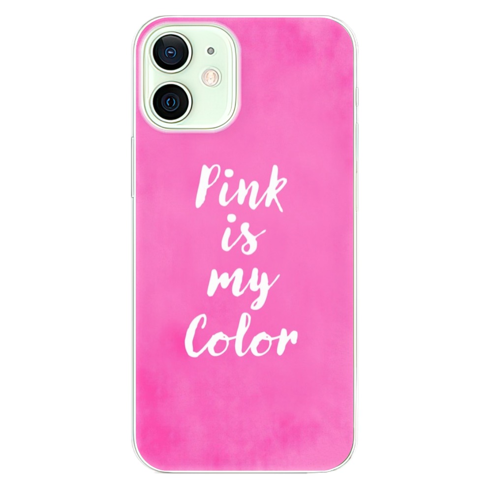 Odolné silikonové pouzdro iSaprio - Pink is my color na mobil Apple iPhone 12 (Odolný silikonový kryt, obal, pouzdro iSaprio - Pink is my color na mobilní telefon Apple iPhone 12)