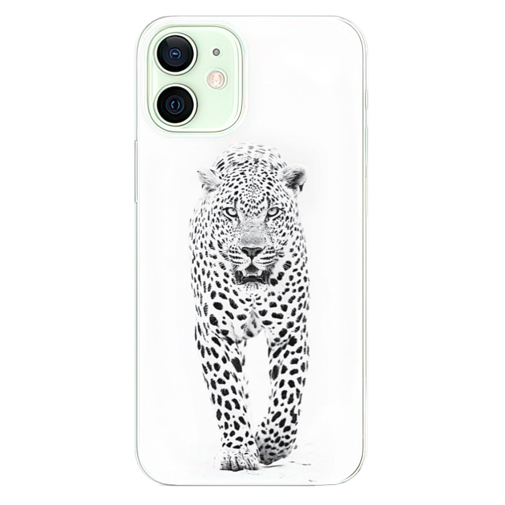 Odolné silikonové pouzdro iSaprio - White Jaguar na mobil Apple iPhone 12 (Odolný silikonový kryt, obal, pouzdro iSaprio - White Jaguar na mobilní telefon Apple iPhone 12)