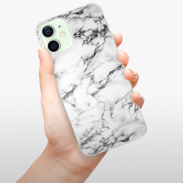 Silikonové pouzdro iSaprio - Apple iPhone 12 - White Marble 01