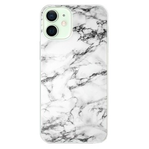 Silikonové pouzdro iSaprio - Apple iPhone 12 - White Marble 01
