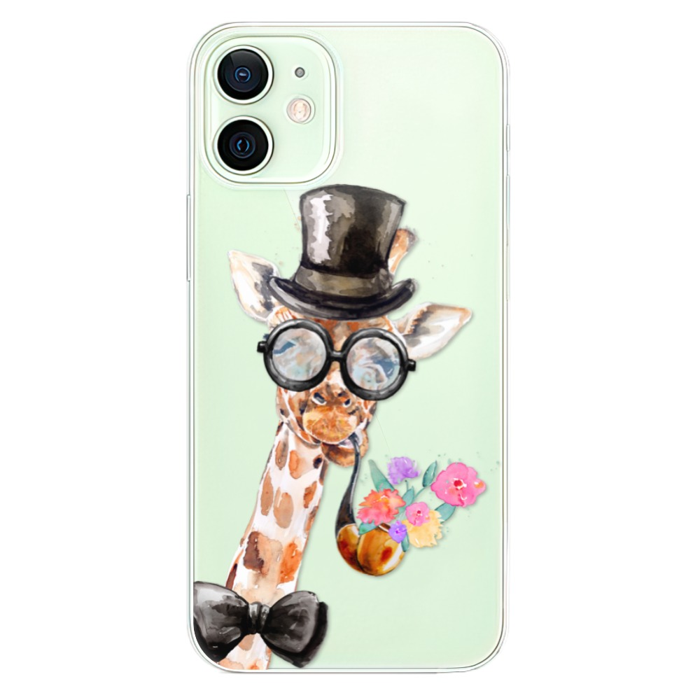 Odolné silikonové pouzdro iSaprio - Sir Giraffe - iPhone 12