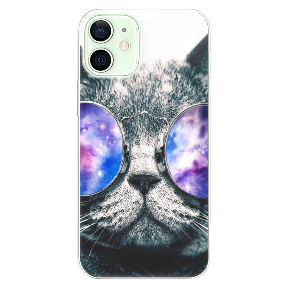 Odolné silikonové pouzdro iSaprio - Galaxy Cat na mobil Apple iPhone 12 (Odolný silikonový kryt, obal, pouzdro iSaprio - Galaxy Cat na mobilní telefon Apple iPhone 12)