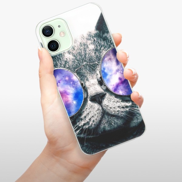 Silikonové pouzdro iSaprio - Apple iPhone 12 - Galaxy Cat