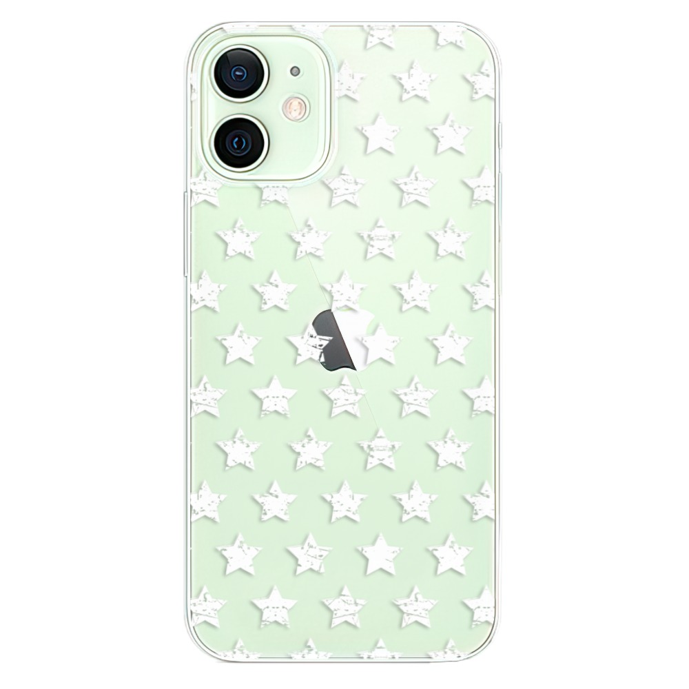 Odolné silikonové pouzdro iSaprio - Stars Pattern - white - iPhone 12