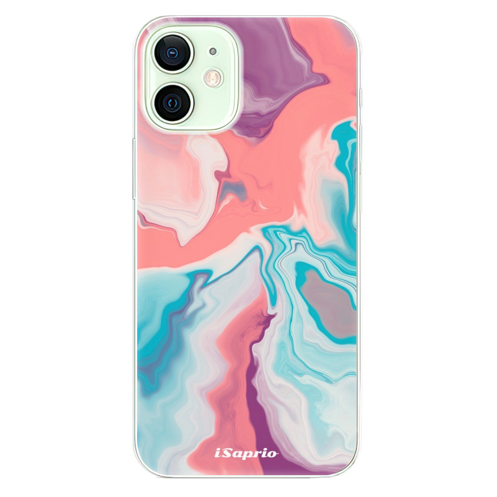 Odolné silikonové pouzdro iSaprio - New Liquid - iPhone 12
