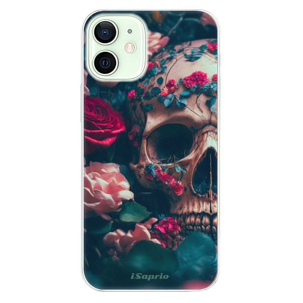 Odolné silikonové pouzdro iSaprio - Skull in Roses - iPhone 12