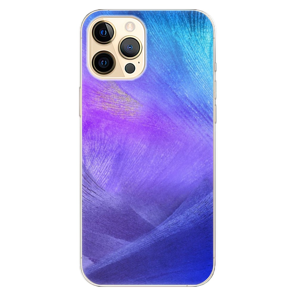 Odolné silikonové pouzdro iSaprio - Purple Feathers - iPhone 12 Pro