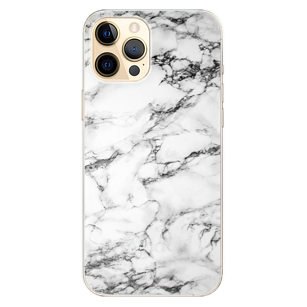 Odolné silikonové pouzdro iSaprio - White Marble 01 na mobil Apple iPhone 12 Pro (Odolný silikonový kryt, obal, pouzdro iSaprio - White Marble 01 na mobilní telefon Apple iPhone 12 Pro)