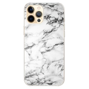 Silikonové pouzdro iSaprio - Apple iPhone 12 Pro - White Marble 01