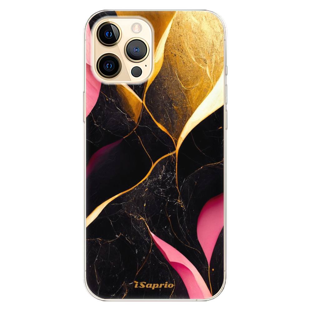 Odolné silikonové pouzdro iSaprio - Gold Pink Marble - iPhone 12 Pro