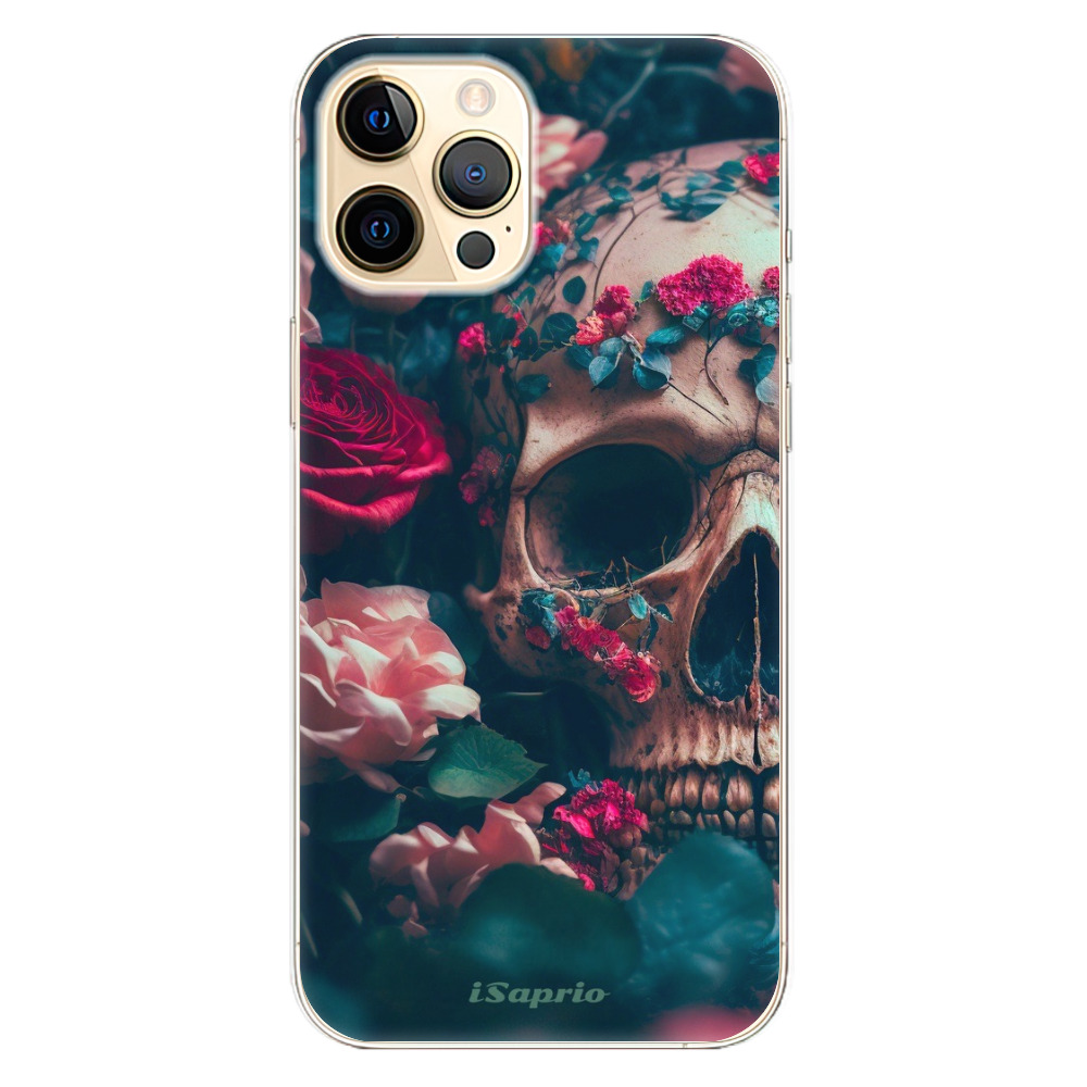 Odolné silikonové pouzdro iSaprio - Skull in Roses - iPhone 12 Pro