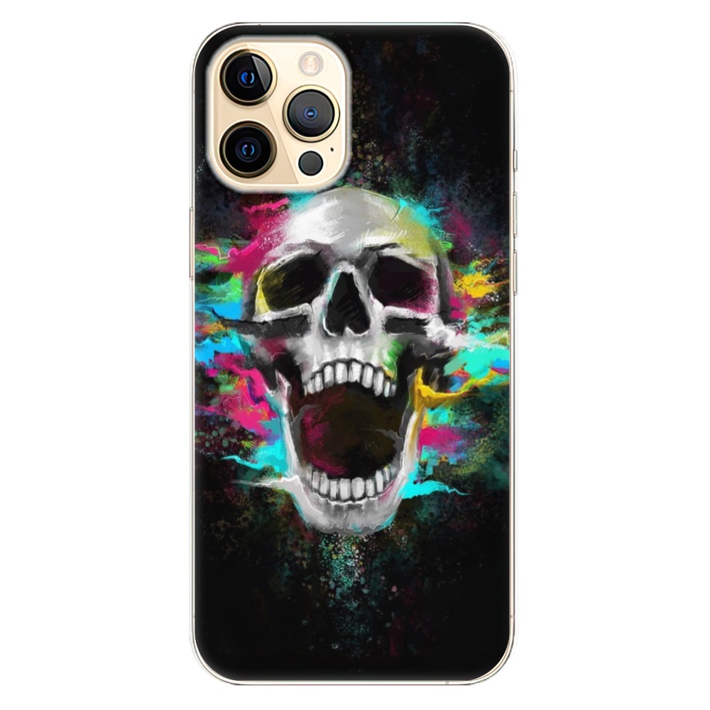 Odolné silikonové pouzdro iSaprio - Skull in Colors - iPhone 12 Pro Max