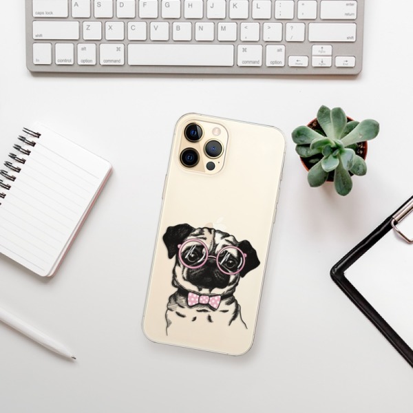 Odolné silikonové pouzdro iSaprio - The Pug na mobil Apple iPhone 12 Pro Max - výprodej
