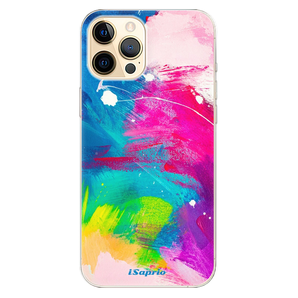 Odolné silikonové pouzdro iSaprio - Abstract Paint 03 - iPhone 12 Pro Max
