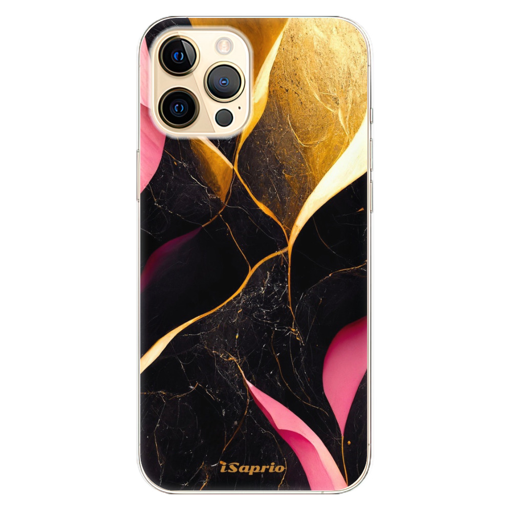Odolné silikonové pouzdro iSaprio - Gold Pink Marble - iPhone 12 Pro Max