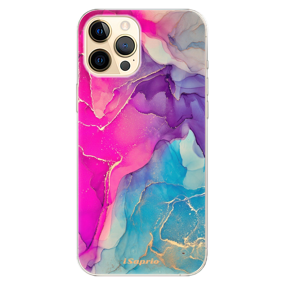 Odolné silikonové pouzdro iSaprio - Purple Ink - iPhone 12 Pro Max