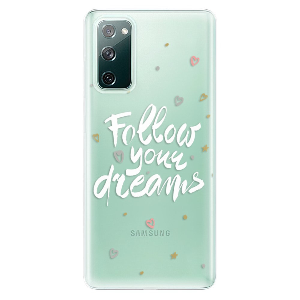 Levně Odolné silikonové pouzdro iSaprio - Follow Your Dreams - white - Samsung Galaxy S20 FE