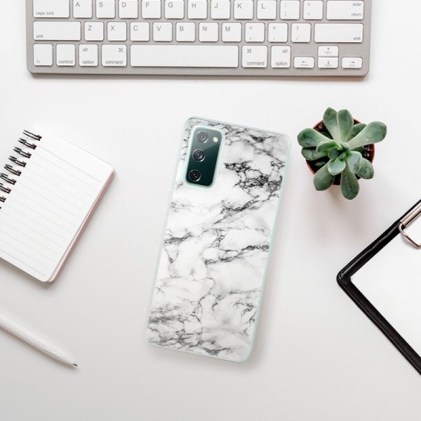 Silikonové pouzdro iSaprio - Samsung Galaxy S20 FE / Samsung Galaxy S20 FE 5G - White Marble 01