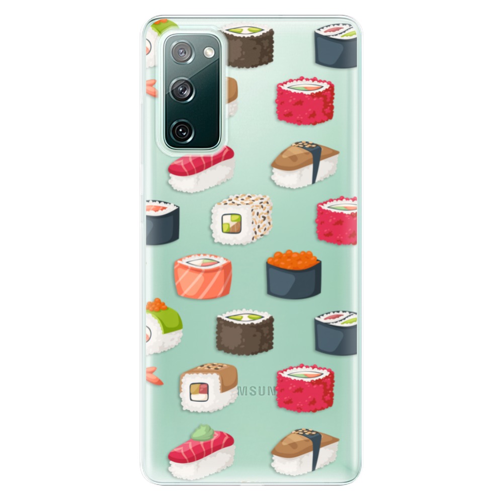 Odolné silikonové pouzdro iSaprio - Sushi Pattern - Samsung Galaxy S20 FE