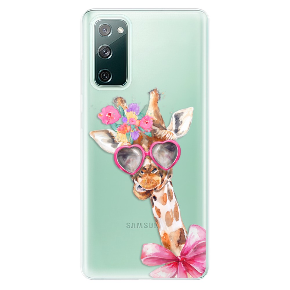 Odolné silikonové pouzdro iSaprio - Lady Giraffe - Samsung Galaxy S20 FE