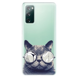 Odolné silikonové pouzdro iSaprio - Crazy Cat 01 na mobil Samsung Galaxy S20 FE / Samsung Galaxy S20 FE 5G - výprodej