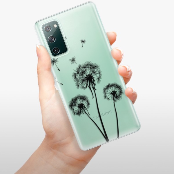 Silikonové pouzdro iSaprio - Samsung Galaxy S20 FE / Samsung Galaxy S20 FE 5G - Three Dandelions black