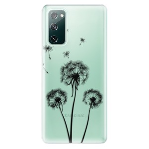 Silikonové pouzdro iSaprio - Samsung Galaxy S20 FE / Samsung Galaxy S20 FE 5G - Three Dandelions black
